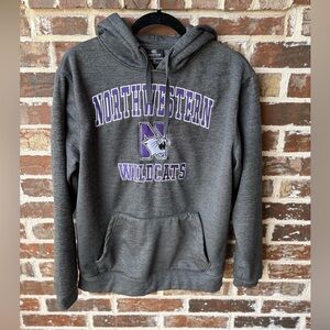 Colosseum Gray and Purple Northwestern Wildcats Hoodie